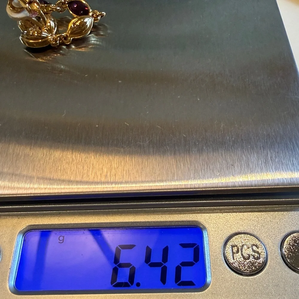 Swarorski Gold and Amethyst color Purple 2” Drop Earrings - Picture 7 of 7